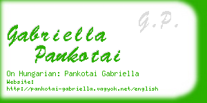 gabriella pankotai business card
